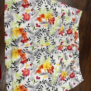 CJ Banks tropical floral skirt/ skort
